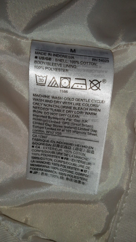 Gap Damen Klassische Jacke Beige Twill Größe M  - Bild 3 von 7