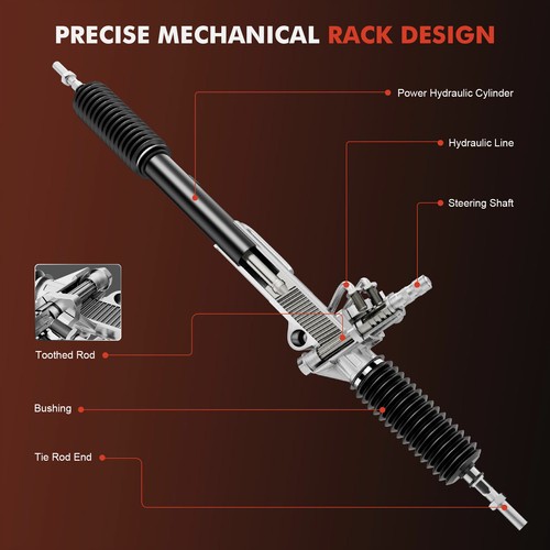 Complete Power Steering Rack and Pinion Assembly for Honda CR-V CRV 97-01 2.0L - Picture 3 of 10