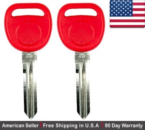 2 NEW UNCUT GMC PONTIAC SATURN SUZUKI TRANSPONDER CHIP IGNITION KEY B111-PT 2 NEW UNCUT GMC PONTIAC SATURN SUZUKI TRANSPONDER CHIP IGNITION KEY B111-PT