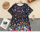 Girls Butterfly Dress 5-6y 3D Print Quick Ship US Seller 😀