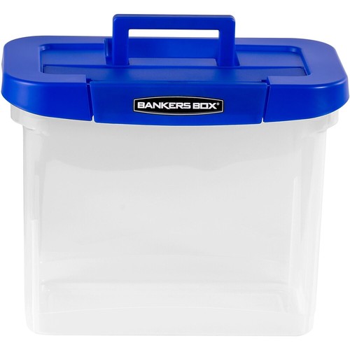 Bankers Box Heavy Duty Plastic File Storage 14 1/4 x 8 3/5x 11 Clear 0086301 - Picture 5 of 9