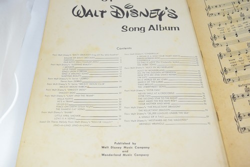40 Best Of Walt Disney's Song Album Sheet Music Book 1954 - Picture 3 of 8