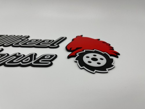 Wheel Horse tractor logo emblem decal, raised lettering - Picture 11 of 11