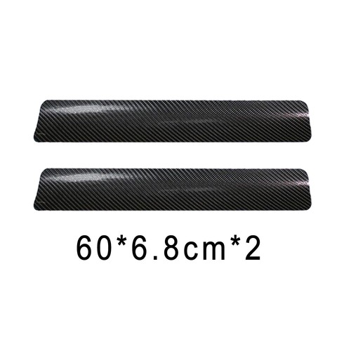 4x Black Carbon Fiber Car Door Plate Sill Scuff Cover Anti-Scratch Sticker Parts - Picture 14 of 14