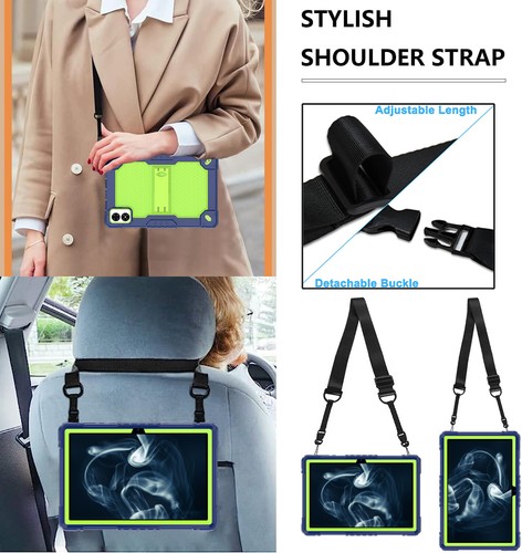 Vortex T10M 10" Tablet Case Shockproof Heavy Duty Cover with Kickstand & Strap - Picture 61 of 111