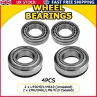 4pcs Indespension 200 203 wheel bearing Sets (For 2 hubs) L44649 Trailer Quality