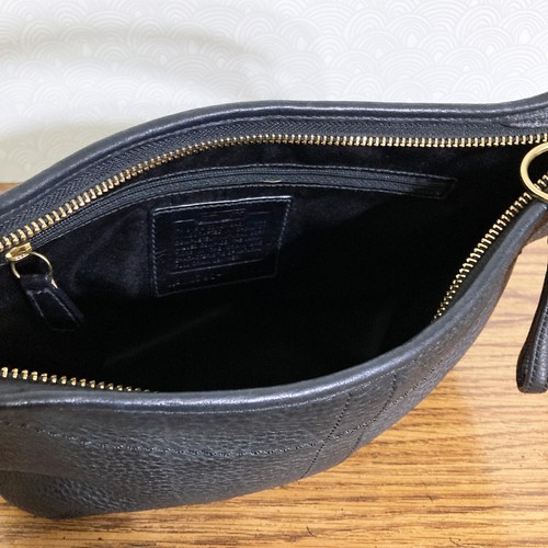 Bolso Hobo Coach Ergo Demi Negro 11611 Pequeño Cuero Guijarro - Imagen 4 de 12