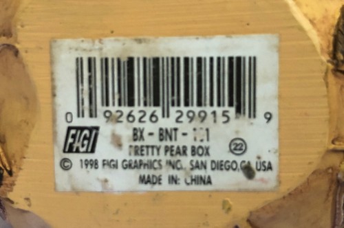 Vintage 1998 FIGI Pretty Pear Trinket Box Seeds Inside - Picture 6 of 9