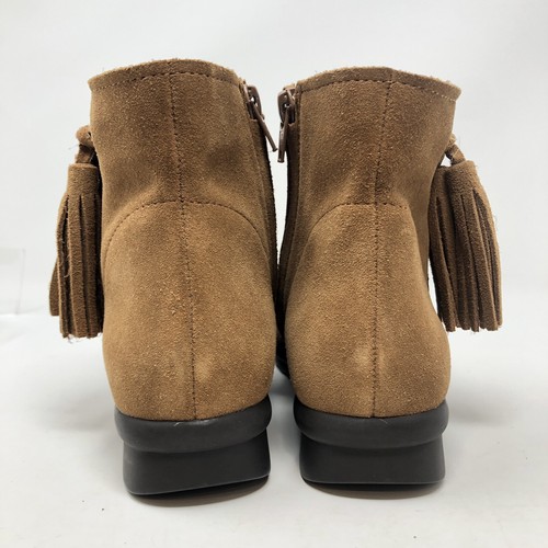 Vaneli Sport hellbraune Wildleder-Stiefeletten Quasten Kinder 4M/Damen 5,5-6 - Bild 2 von 9