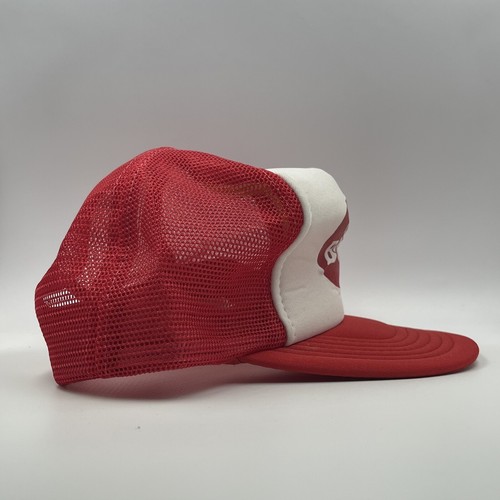 Vintage The Boys Supermarket LA Snapback Trucker Hat Red/White Cap - Picture 2 of 6