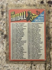 1971 Topps Football Checklist 106 VG/EX 4122