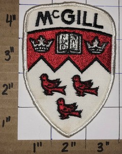 1 Rare Vintage Mcgill University In Domino Confido Emblem Crest Patch Ebay ebay