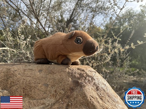 Luxus Rock Hyrax Plüsch mit sensorischen Fidget Perlen, lebensgroßes Stofftier - Bild 2 von 5