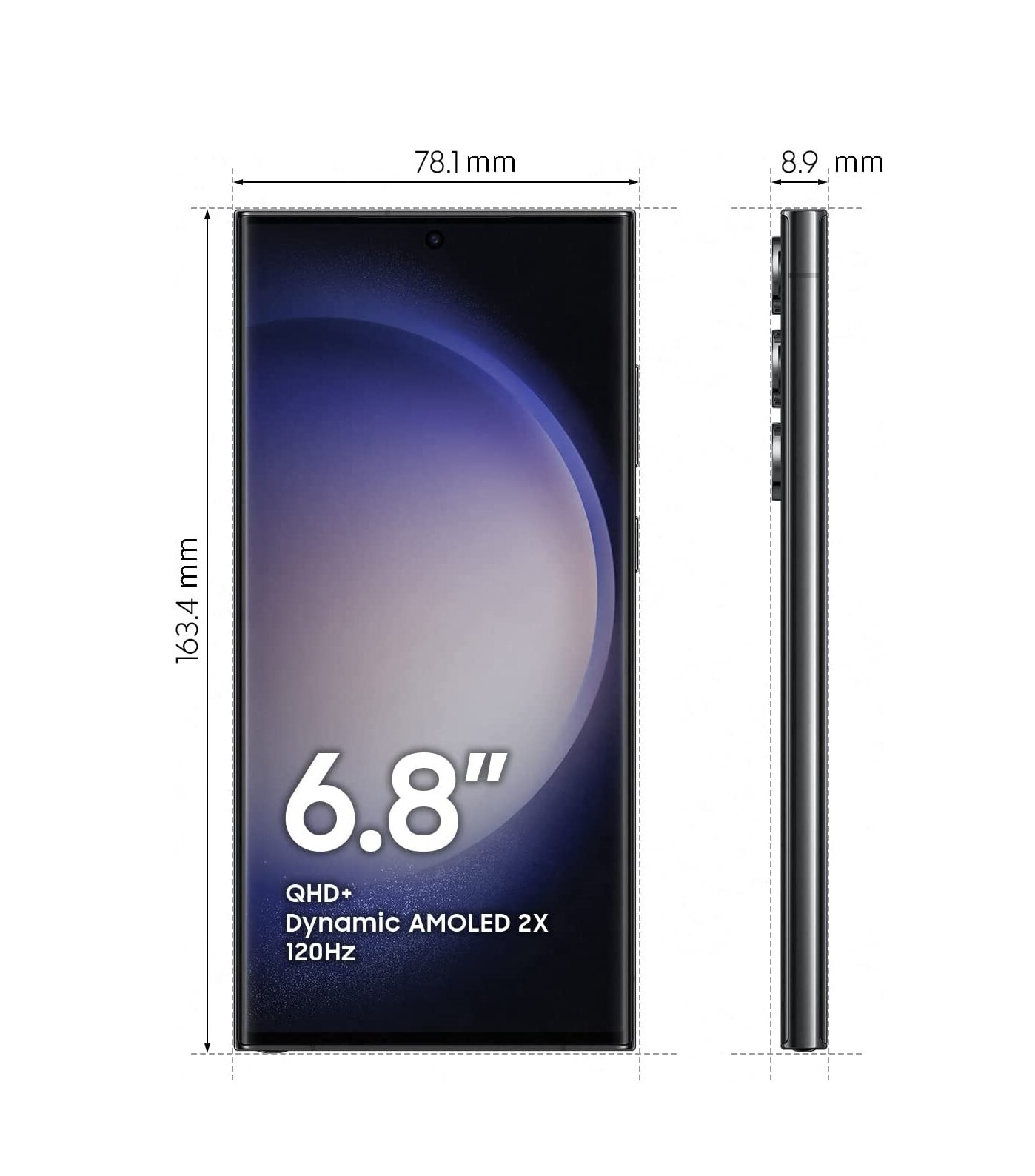 Cellulare Smartphone Samsung Galaxy S23 ULTRA 5G 6,8” 8+256GB S918 BLACK - Foto 3 di 3