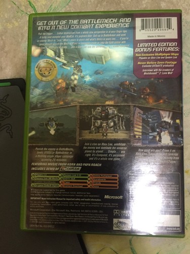 MechAssault 2: Lone Wolf Xbox Missing Black Disc - Picture 5 of 5