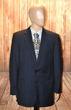 Hickey Freeman Men Loro Piana Wool Tasmanian Super 120's Sports Coat Sz 42L