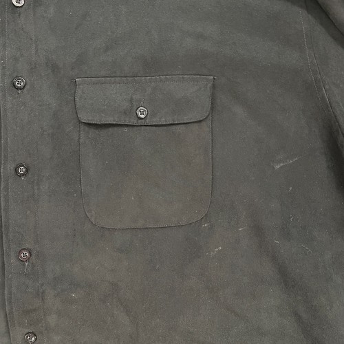 George Foreman Shirt Mens Size 3X Big Black Long Sleeve Button Up 100% Polyester - Picture 3 of 9
