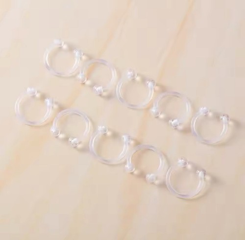 1 PC Bio Flex Circular Barbell Horseshoe Septum Eyebrow Nipple Tragus Nose Ring - Picture 4 of 5