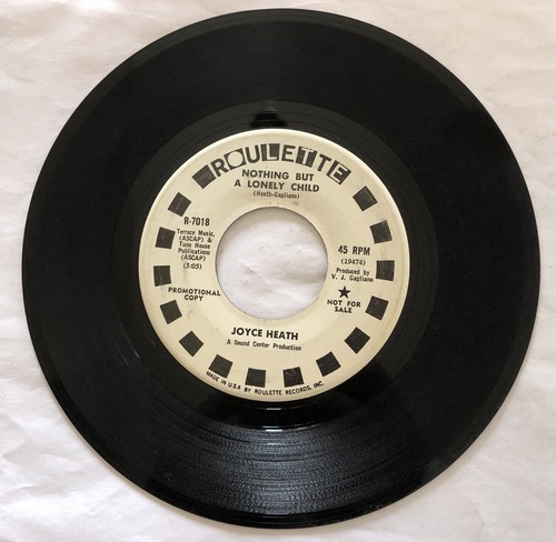 Joyce Heath - I Wouldn’t Dream Of It / Nothing But A Lonely Child Promo 45 RPM - Imagen 2 de 2