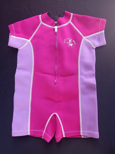 Kid's Aquawave Baby Wetsuit Cerise Pink/Lilac M Chest 23 In - Picture 1 of 5