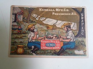 Old-Advertising-Card-KENDALL-MFG-CO-Providence-R-I-French-Laundry-Soap-D256