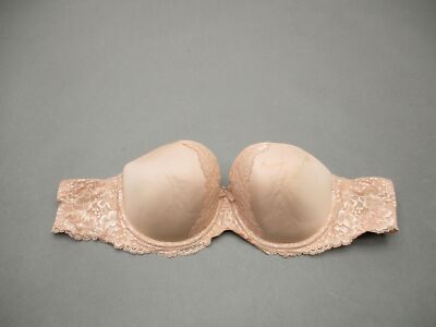 34DD Victorias Secret Womens Nude Underwire Padded Multiway Demi Bra 6K