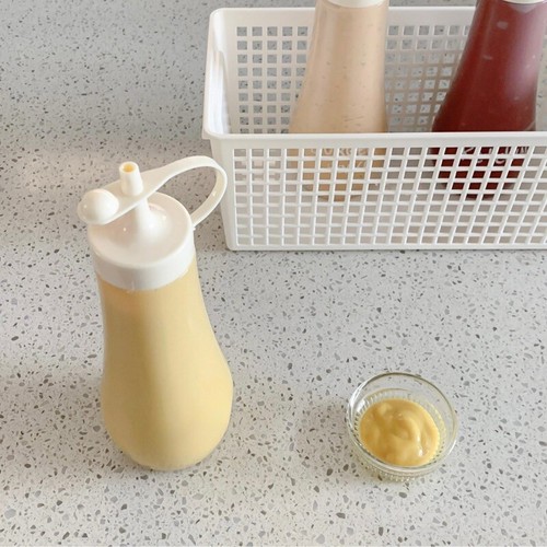 1PC Pressen Sauce Flasche Ketchup Honig Plastik Gewürze Glas Tragbar Heim Cook - Bild 9 von 14