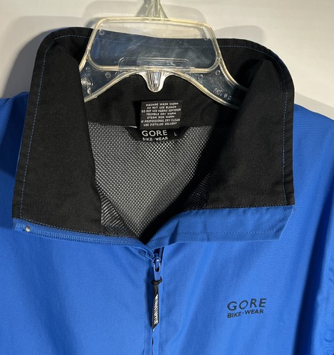 Gore Bike Wear Men’s Windstopper Soft Shell Jacket Blue and Black Size Lg EXUC - Picture 3 of 10