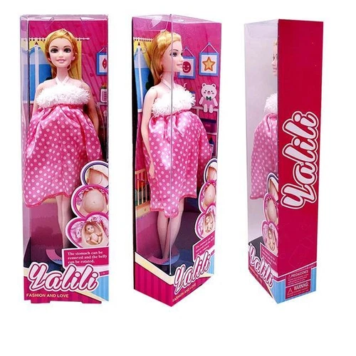 Handmade Pregnant Mom Doll - 11.5" with Baby Inside, Barbie Size, Color Options - Bild 7 von 15