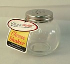 Kitchen Works Glass Sphere Cheese Shaker with Stainless Steel Top