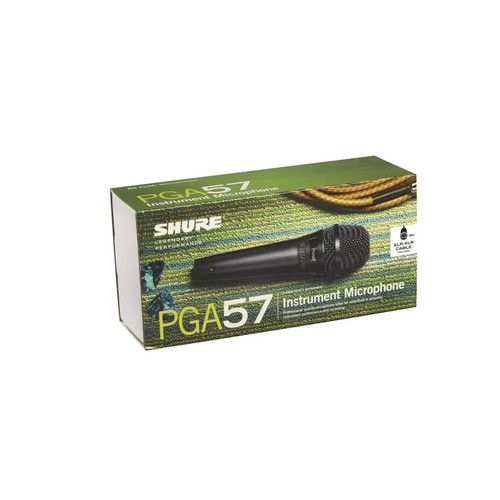 SHURE PGA57-XLR microfono+clip+cavo+astuccio ideale per canto strumenti voce - Foto 3 di 7