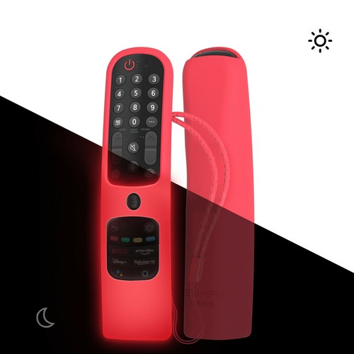Soft Silicone Case Cover W/ Lanyard For LG AN-MR21GA Magic Smart TV Remote 2021 - Picture 4 of 18