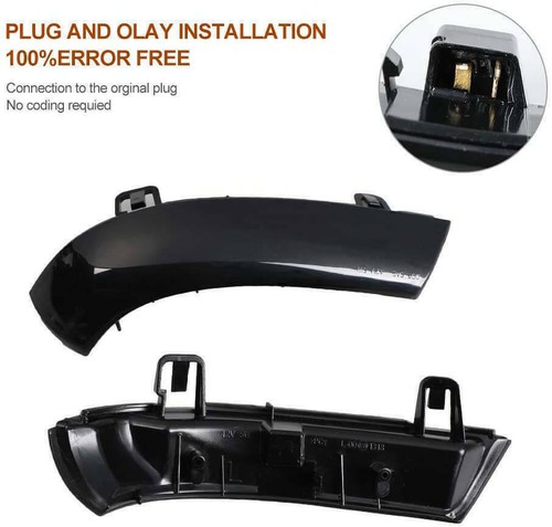 Intermitente de espejo LED intermitente negro para VW Passat Jetta Golf V 5 MK5 - Imagen 5 de 9