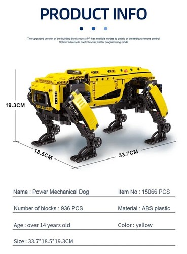 Technical Robot Toys The RC Motorized Boston Dynamics Big Dog Model AlphaDog Bui - Bild 3 von 7