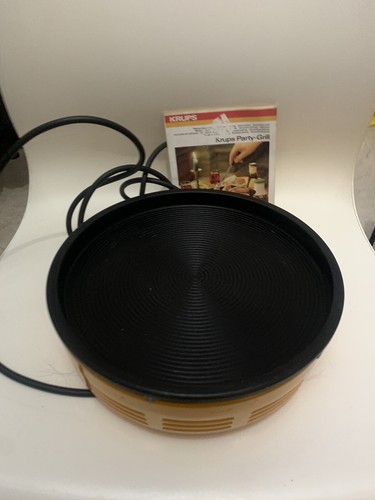 Grill KRUPS PARTY-GRILL vintage orange TYP 293 Funzionante - Imagen 4 de 7