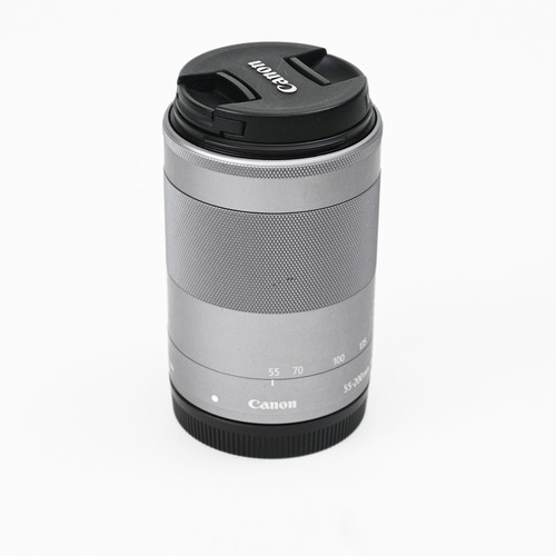 Canon Zoom Lens EF-M 55-200mm f/4.5-6.3 IS STM Black / silver From Japan F/S - Picture 10 of 12