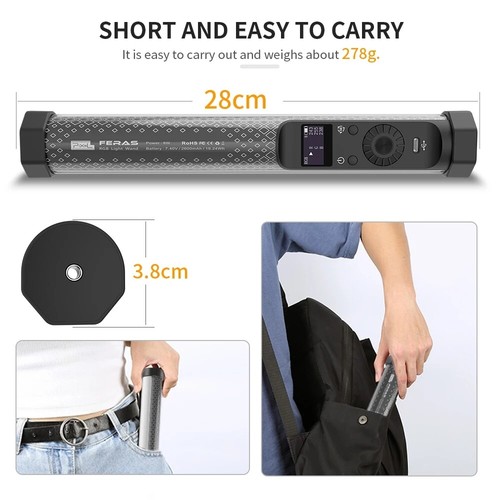 PIXEL Feras handheld RGB Tube Light ice Light Full color CCT 2500K-8500K APP  - Picture 4 of 12