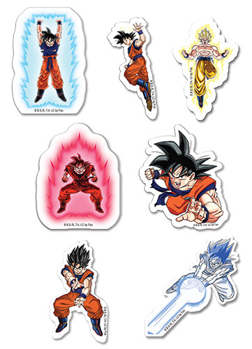 DRAGON BALL Z - GOKU PUFFY STICKER SET GE 55476 - Picture 1 of 1