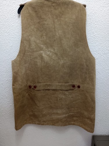 T.Ba Catex 2000 Jagdweste Größe 56 Made In Spain Canvas Wildleder - Bild 4 von 8
