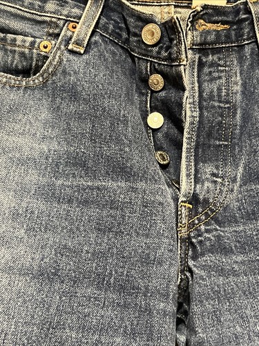 Levi's Men's Clean 30x34 501 Original Fit Straight Leg Button Fly Jeans - Picture 4 of 11
