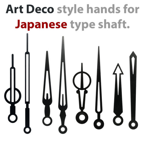 Art Deco Clock hands for quartz movement, Japanese type (Sangtai, etc) manysizes - Afbeelding 1 van 8