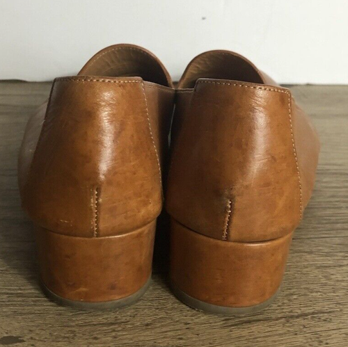 Mansur Gavriel Womens Size 38.5 Brown Leather Loafers - Picture 4 of 7