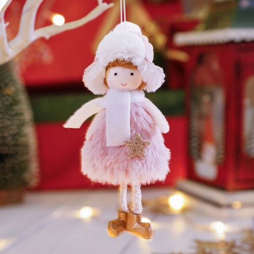 Christmas Ornaments Plush Doll Pendants Christmas Tree Decorations Holiday Gift - Picture 7 of 8