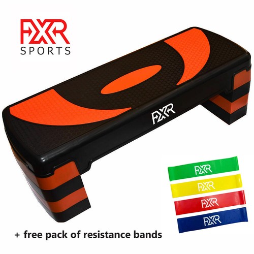 FXR Sports Adjustable 4 Level Step Aerobic Stepper  - Picture 1 of 4
