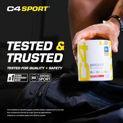 Cellucor C4 Sport Pre Workout Powder Fruit Punch 30 Servings BEST BY 4/2026 - Picture 3 of 3