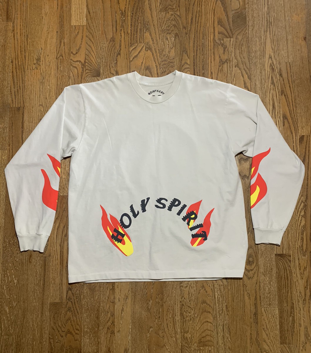 Sunday Service Kanye West Holy Spirit Long Sleeve Tee Shirt Sunday Service Kanye West Holy Spirit Long Sleeve Tee Shirt