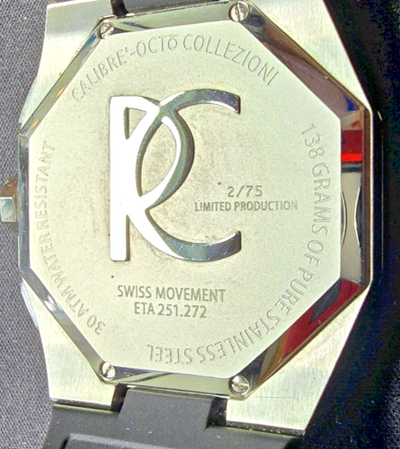 Renato Men's Calibre Octo Collezioni Limted Edition (2/75) Swiss ETA 251 Watch - Picture 9 of 9