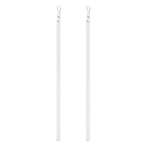 2Pcs Modern Transparent Curtain Pull Rod Acrylic for Drapery