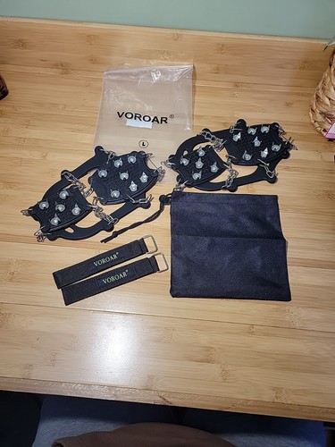 Voroar Cleats for Mountain Climbing Ice Cleats Sz Large NEW - Picture 2 of 10