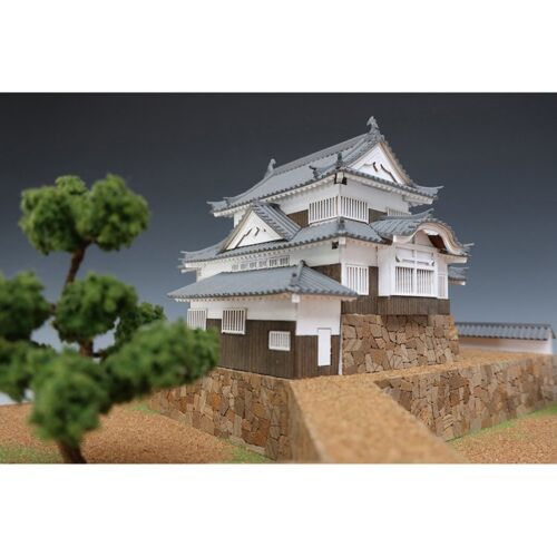 Woody Joe 1/150 Bitchu Matsuyama Castello Kit Modellismo Legno Matsuyamajyo Shiro - Foto 4 di 9